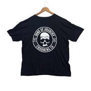 Sons Of Anarchy Skull Est. 1967 Charming CA Motorcycle Gang TV Black T Shirt XL